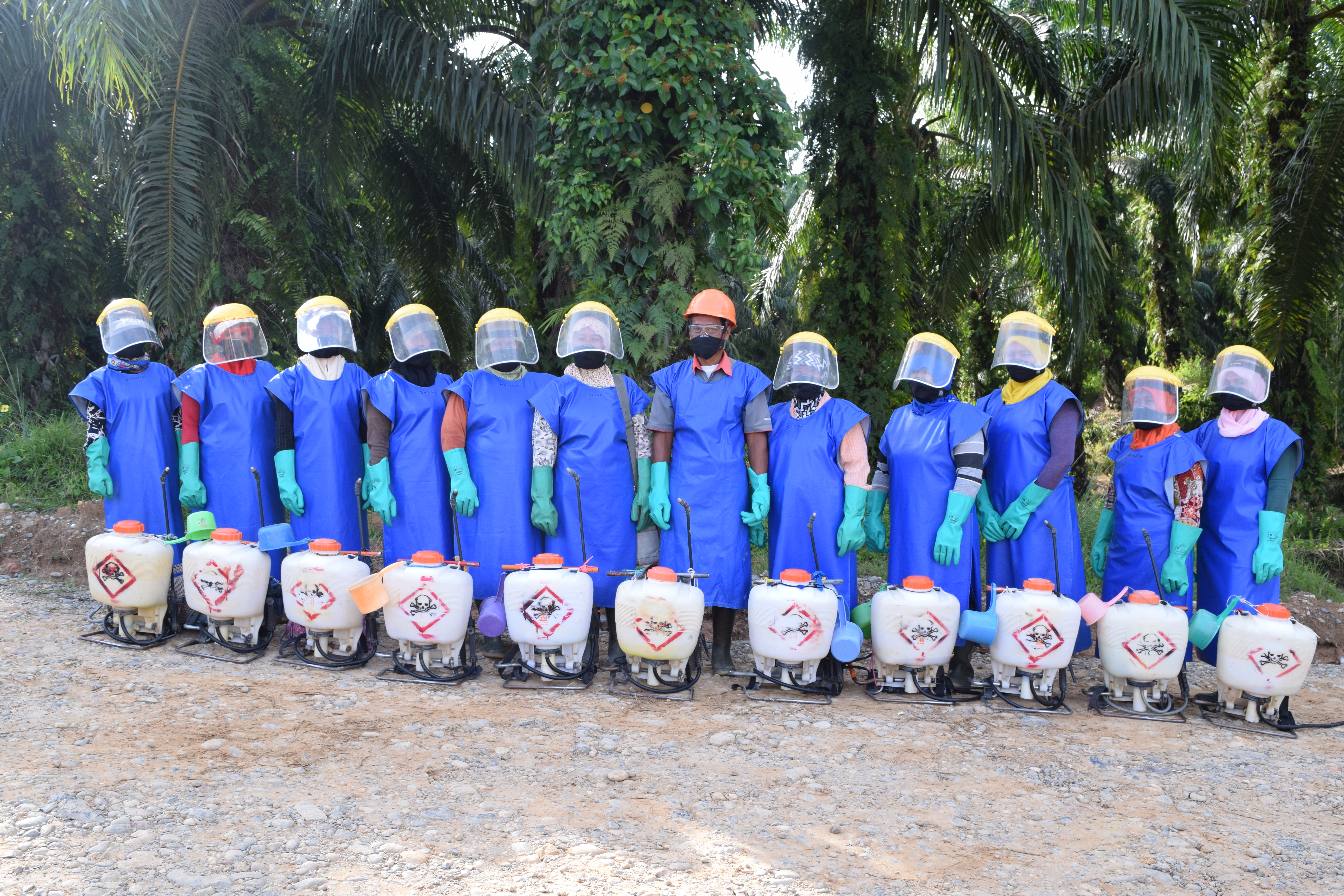 Spraying Gang at Estate